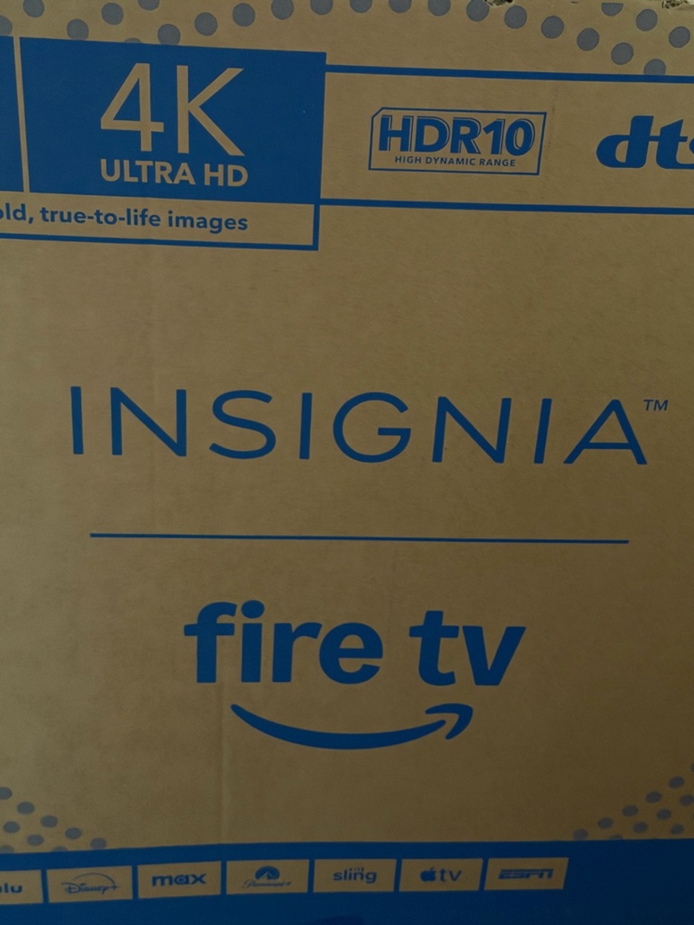 Insignia Fire TV 4K Ultra HD Smart TV - Blue on Brown